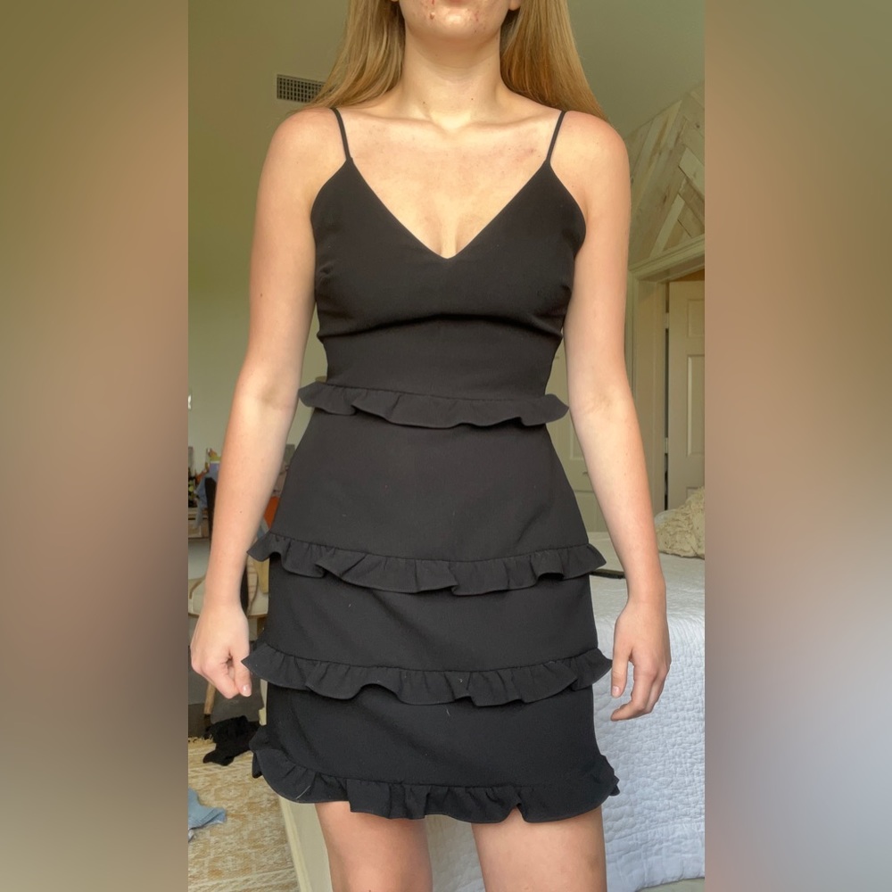 Fox & Gray Black mini dress
